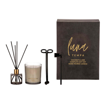 Tempa Luna Coconut & Lime Complete Candle Diffuser Gift Set
