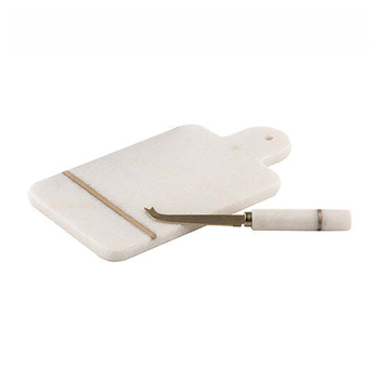 2pc Tempa Emerson White Cheese Board For One