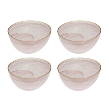 4PK Ismay 750ml Glass Soup/Rice Bowl Dinnerware - Pink