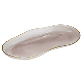 Ismay Large 35cm Glass Oblong Platter Dinnerware - Pink