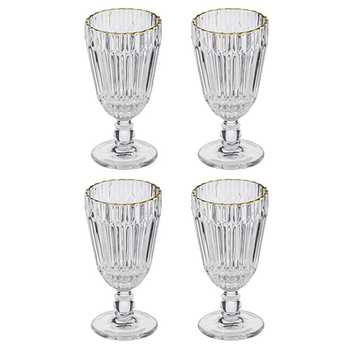 4PK Amara 250ml Wine Glass Drinking Water Cup - Clear