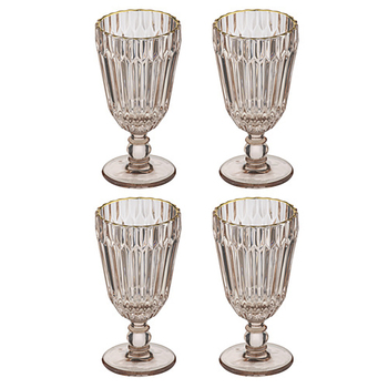4PK Amara 250ml Wine Glass Drinking Water Cup - Coral