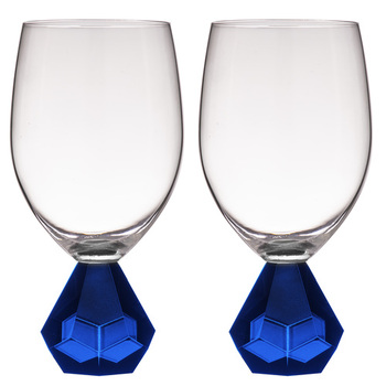 2PK Zhara 350ml Wine Glass/Water Drinkware Cup - Sapphire