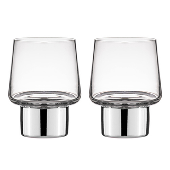 2PK Aurora Clear 200ml Glass Tumbler Cup Set - Rose