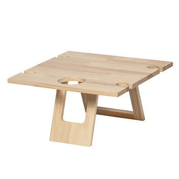 Fromagerie Square 40cm Collapsible Picnic Table - Brown
