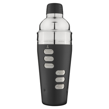 Aurora Recipe Matte Black Professional Cocktail Shaker Cup Set