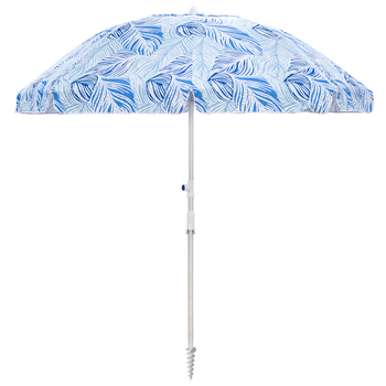 Porta Oceana Coastal Palm 220cm Beach Umbrella Outdoor Shade
