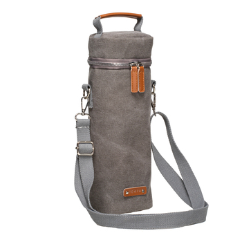 Tempa Kayce Adjustable Insulated 33cm Single Wine Bag Storage - Slate Grey