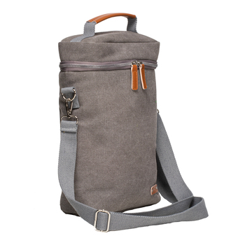 Tempa Kayce Adjustable Insulated 34cm Double Wine Bag Storage - Slate Grey