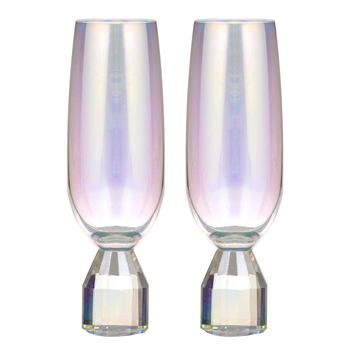 2PK Tempa Ava 205ml/17cm Crystal Champagne Glass - Opal