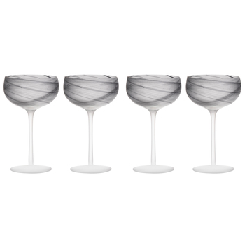 2x 2pc Tempa Skylar Storm Cocktail Drinking Glass Cup Set