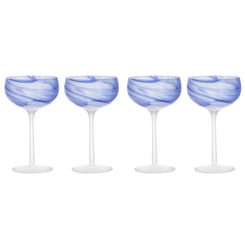 2x 2pc Tempa Skylar Ocean Cocktail Drinking Glass Cup Set
