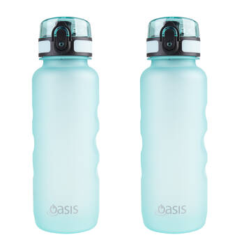 2PK Oasis Tritan Ergonomic Leak-Proof Sports Water Drink Bottle 750ml Aqua Marine