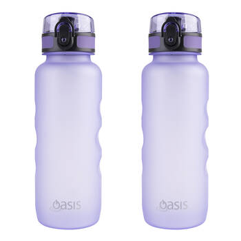 2PK Oasis Tritan Ergonomic Leak-Proof Sports Water Drink Bottle 750ml Lilac