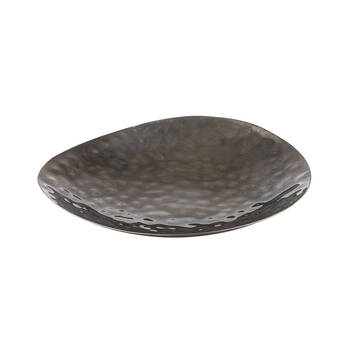 Tempa Ryland Iron Round Home Decor Display Dish 32x31cm Grey