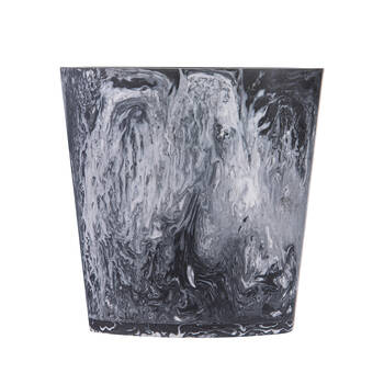 Tempa Bennett Marble Finish Resin Ice Cooler Storage Bucket Black