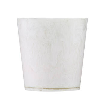 Tempa Bennett Marble Finish Resin Ice Cooler Storage Bucket White