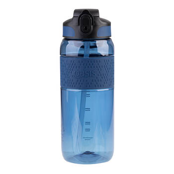 Oasis Tritan Sports Silicone Grip Drink Bottle w/ Sipper 800ml Blue Ocean