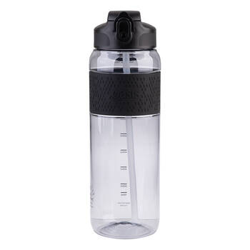 Oasis Tritan Sports Water Drinking Bottle w/ Sipper Straw 1L Carbon Black