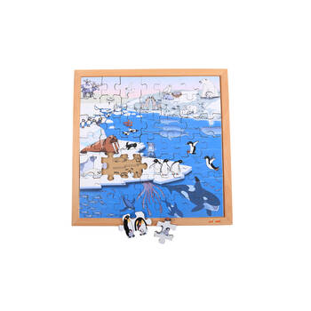 49pc Educo Vocabulary Puzzle Polar Areas Development Kids/Children - 3y+