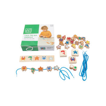 24pc TFL Lace the Sea Animals Lacing Educational Toy Kids/Children - 3y+