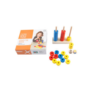 30pc TFL Stack the Rings Counting Game Educational Toy Kids/Children - 3y+