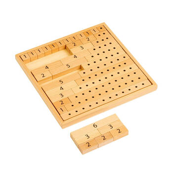 Educo Math Blocks Wooden Rods Learning Educational Toy Kids/Children - 3y+