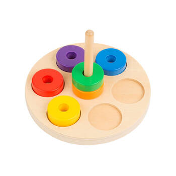 Educo Stack the Ring Wooden Stacking Educational Toy Kids/Children - 0-3y