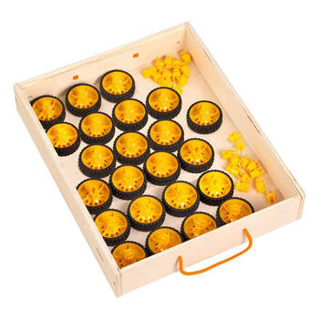 24pc Educo Join Clips Large Wheels and Twist Set Educational Toy Kids - 3y+