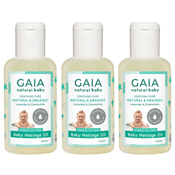 Gaia 375ml Pure/Natural/Organic Baby/Kids/Toddlers Massage/Treatment Almond Oil