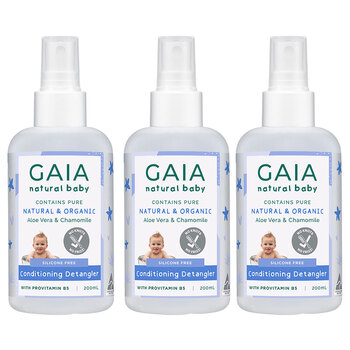 Gaia 600ml Organic Baby/Kids/Toddlers Conditioning Detangler Vegan Friendly