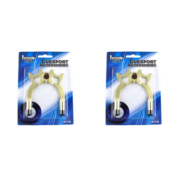 2PK Formula Sports Spider Rest Brass Pool/Billiard Accessory
