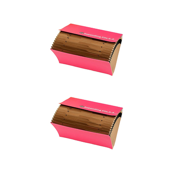 2PK Marbig Expanding Document File Footscalp A-Z Assorted