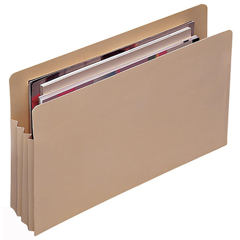 5pc Marbig Manilla Expanding Foolscap File Jackets - Buff