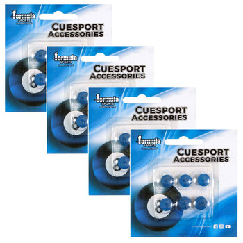 4x 6pc Formula Sports Diamond Pro Tip Glue On 11mm - Blue