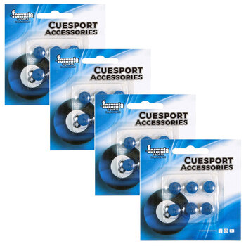 4x 6pc Formula Sports Diamond Pro Tip Glue On 12mm - Blue