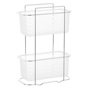 Boxsweden 2 Tier Bathroom Rack - Frosted