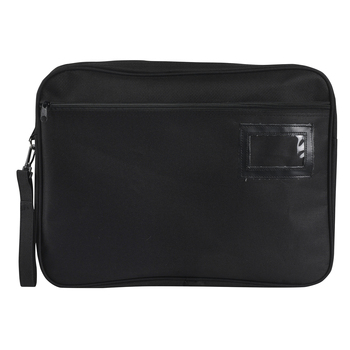 Marbig 41cm Fabric Convention Satchel Expanding Storage - Black