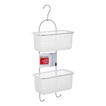 Boxsweden 29.5cm 2-Tier Shower Caddy - Frosted