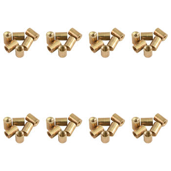 48pc Formula Sports Brass Ferrule Screw Cue Tip Replacement 10mm - Gold