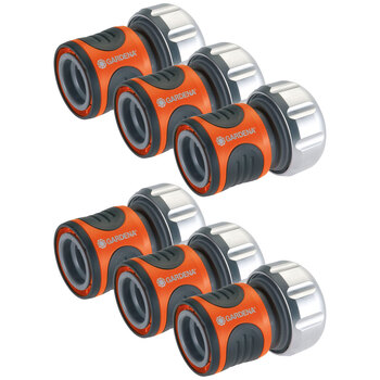 6PK Gardena 19mm Premium Hose Connector Fitting Accessory