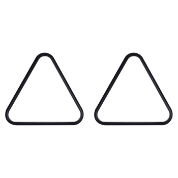 2PK Formula Sports PVC Triangle 10-Ball Billiard Rack 1 7/8" Size - Black
