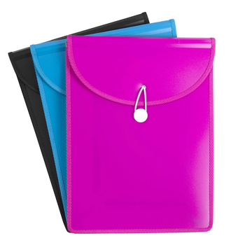3PK Marbig Top Load A4 File Document Paper Holder - Assorted