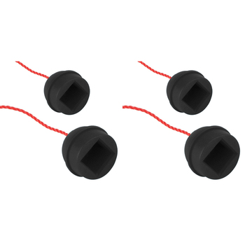 2x 2PK Formula Sports Rubber Chalk Holder w/ Rope - Black