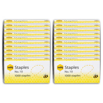 20PK Marbig Staples NO.10 1000BX