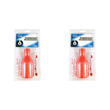 2PK Formula Sports Plastic Kelly Pool Shaker & Marbles - Red