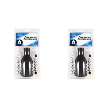 2PK Formula Sports Plastic Kelly Pool Shaker & Marbles - Black