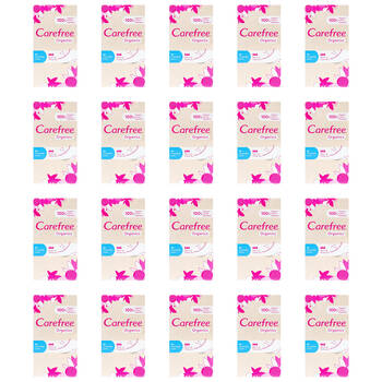 600pc Carefree Organic Cotton Topsheet Unscented Liners