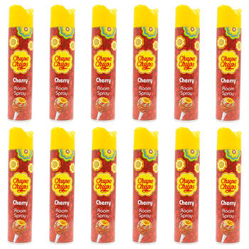 12PK Chupa Chups 300ml Room Spray Long-Lasting Cherry Scent