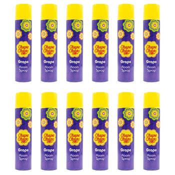 12PK Chupa Chups 300ml Room Spray Air Freshener Grape Scent